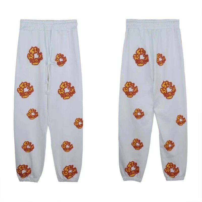White and Orange Pants