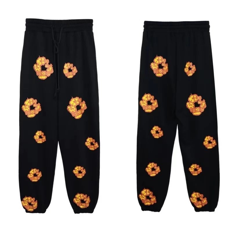 Black and Orange Pants