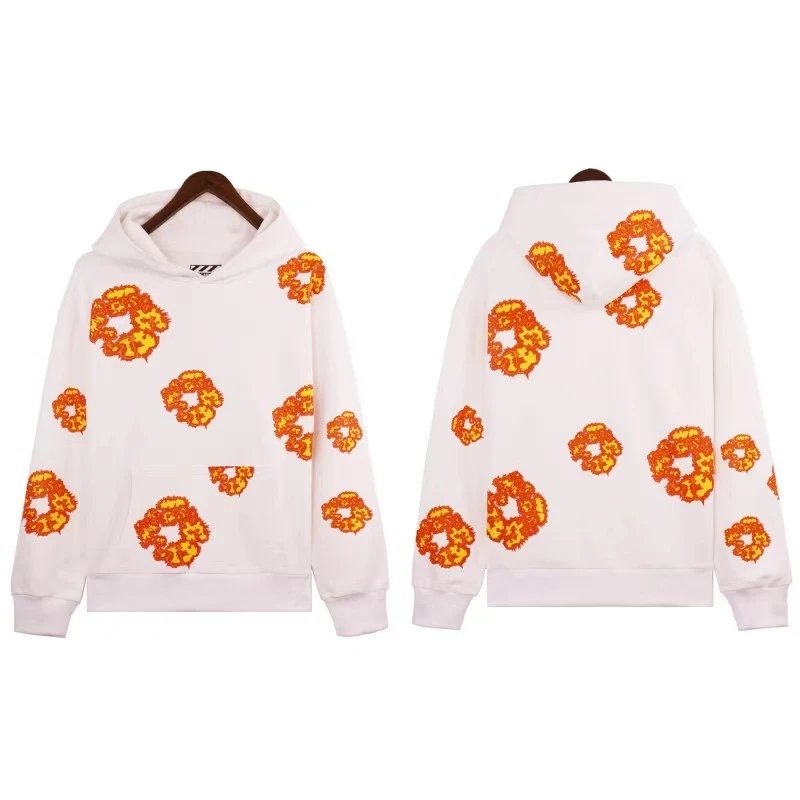 White and Orange Sweatshirt
