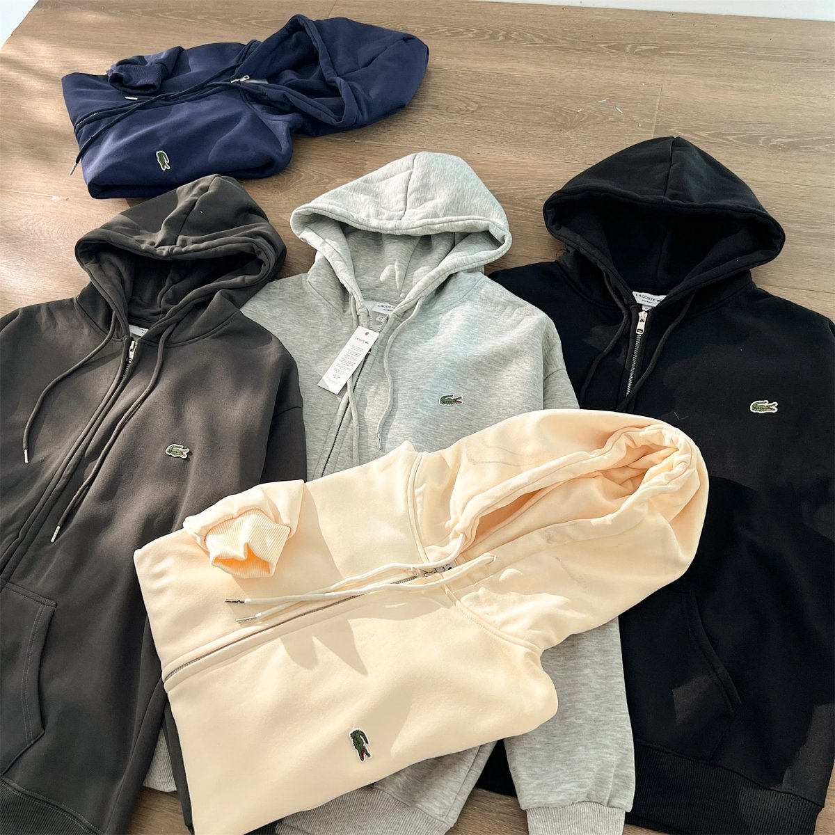 Lacoste Zip-Up Hoodie Black product detail 2 in Litbuy spreadsheet finds