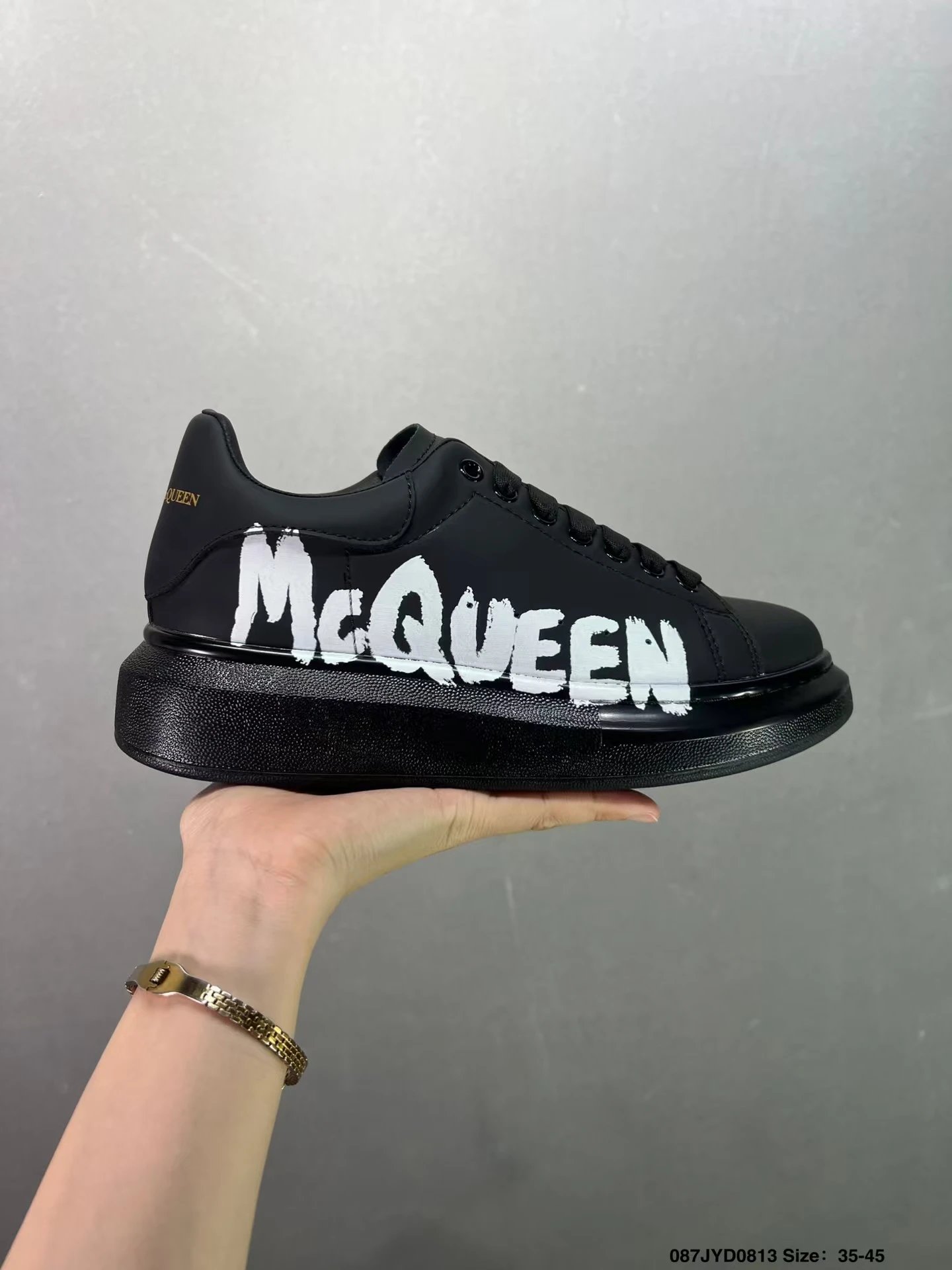 M*q white shoes