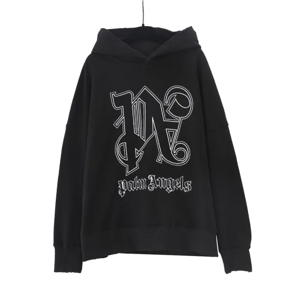 Shark Print Oversized Hoodie Beige - 12