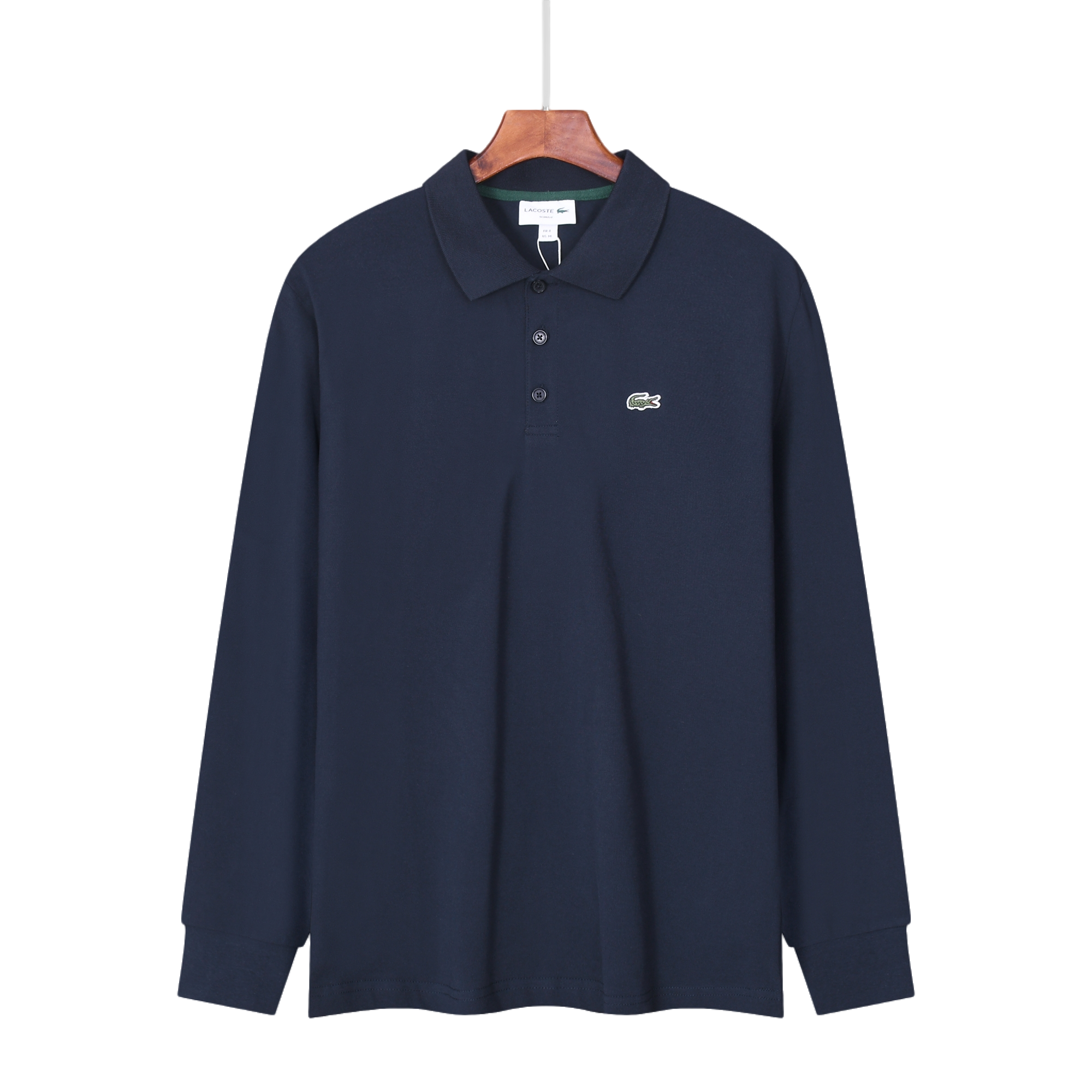 Lacoste Classic Long-Sleeve Polo Navy - 16