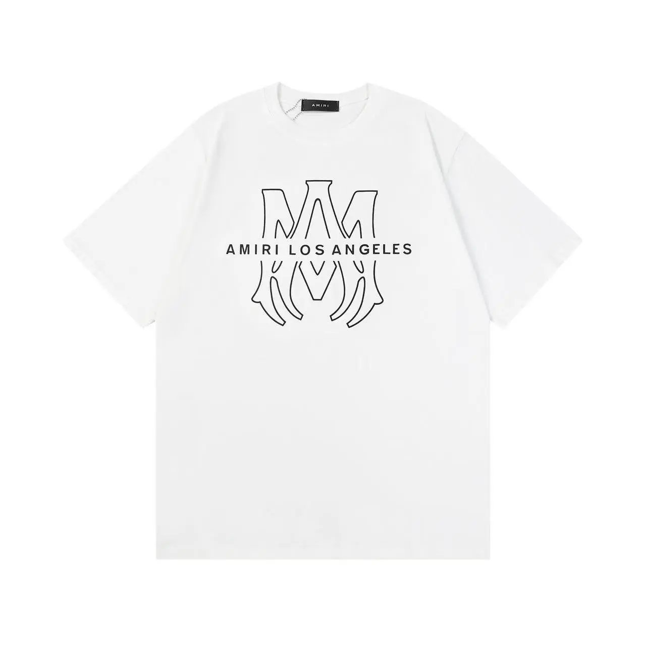 Amiri Logo Embroidered Arch T-Shirt Black - 16
