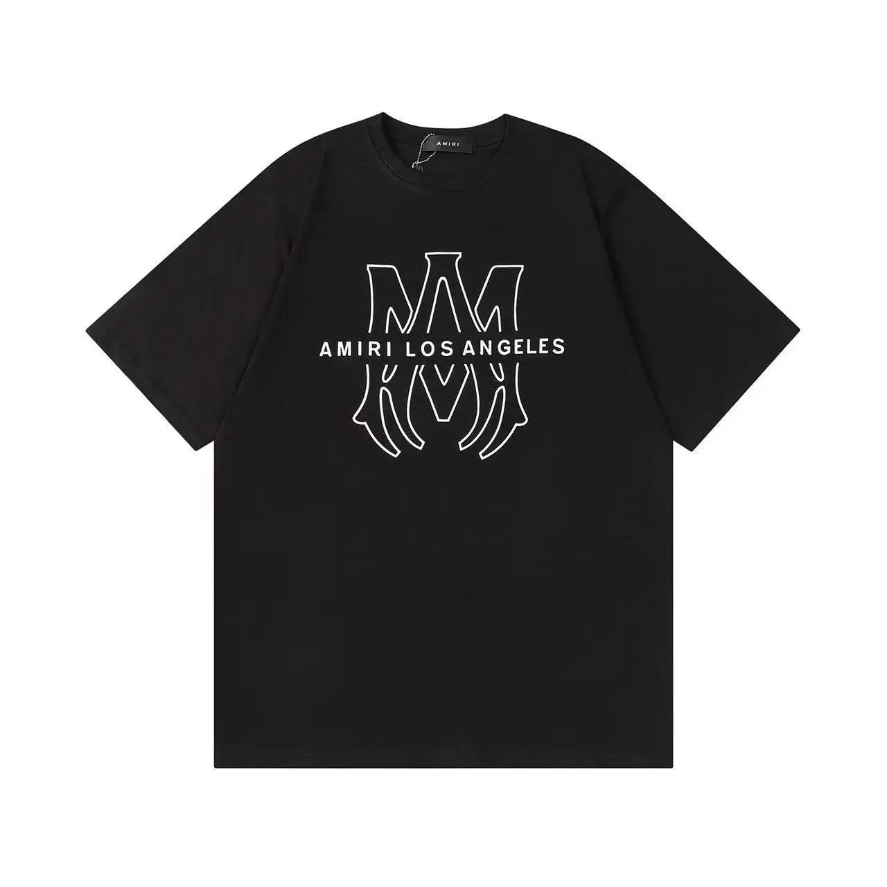 Amiri Logo Embroidered Arch T-Shirt Black - 15