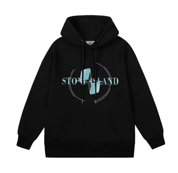 Design Fingerprint Graphic Hoodie Gray - 16