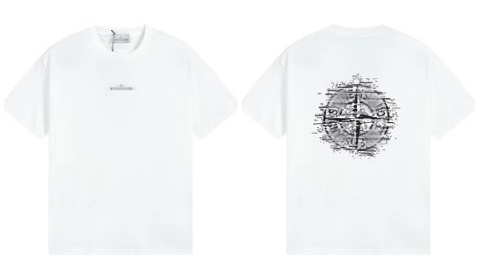 Stone Island Compass Logo T-Shirt White - 14