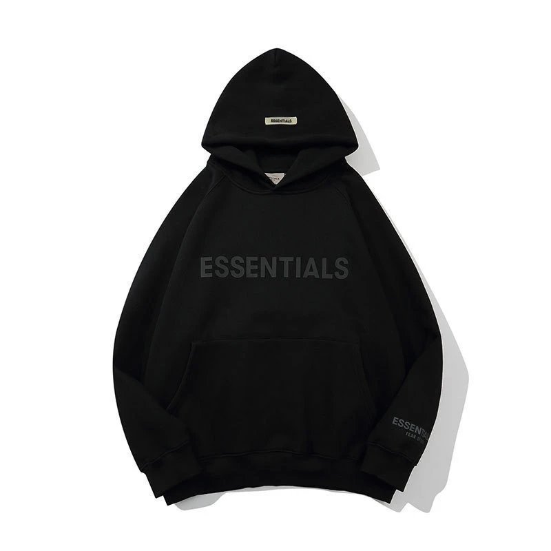 Fear of God Essentials Black Fleece Hoodie - 14