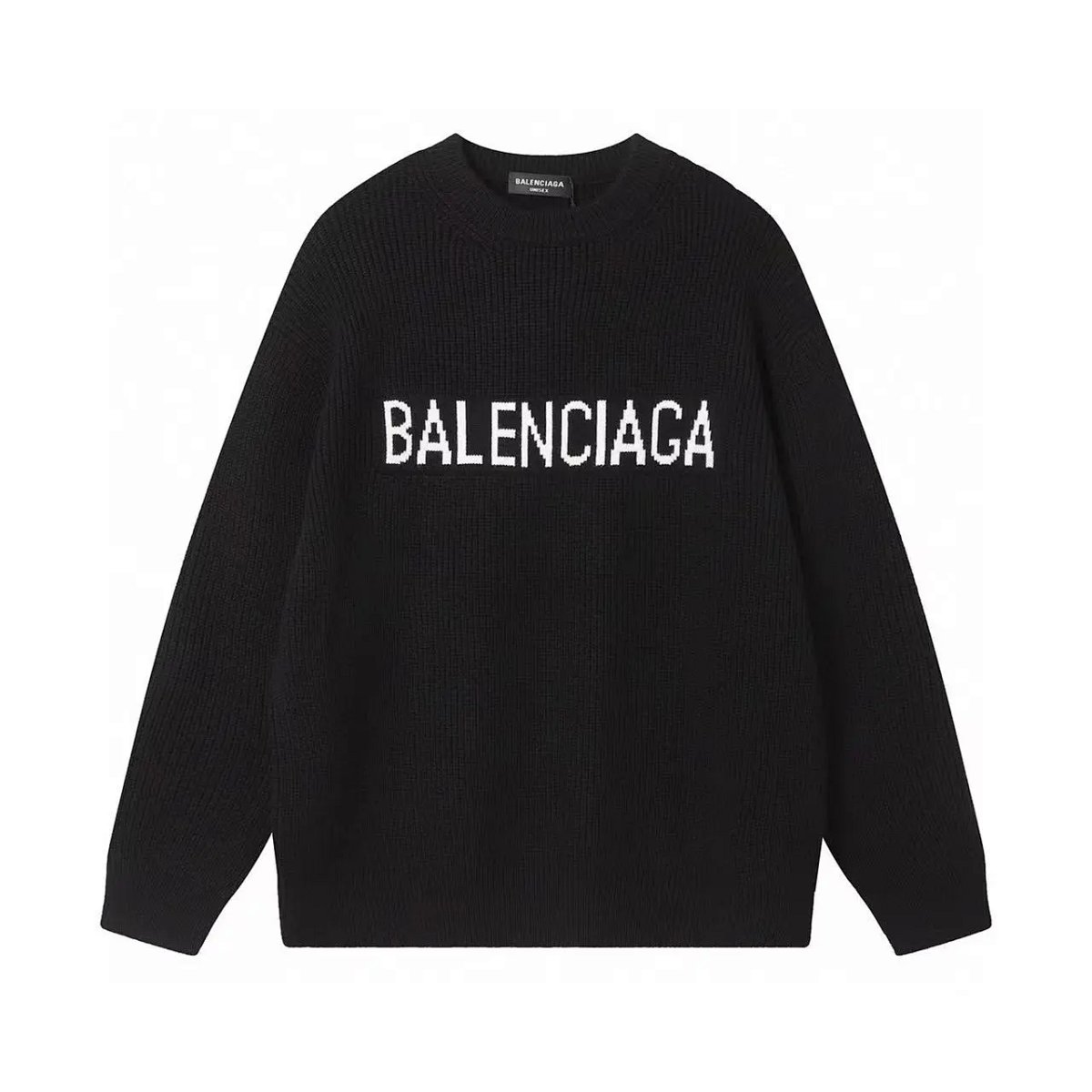 Balenciaga All-Over Logo Print Gray Sweater product detail 15 in Litbuy spreadsheet finds