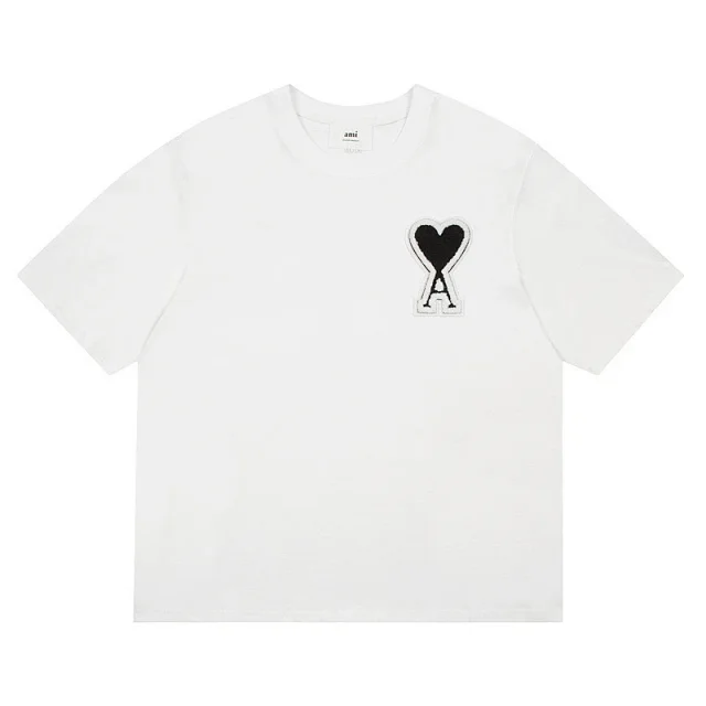 AMI Paris T-Shirts de Cœur Logo T-Shirt product detail image 11