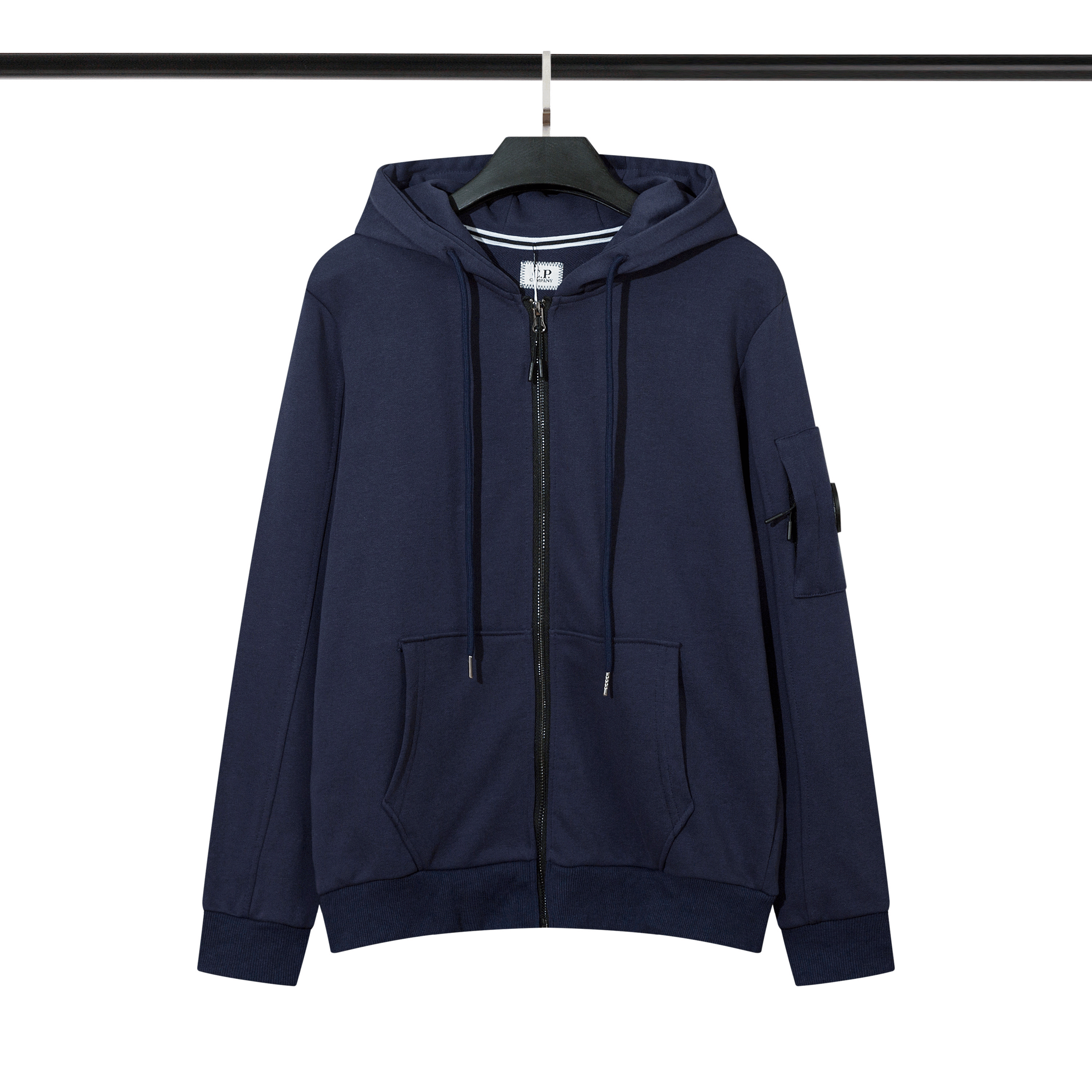 C.P. Company Hooded Zipper Sweatshirt White Gray Navy Olive Black Streetwear