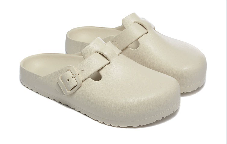 Birkenstock Sandals Arizona EVA Two-Strap — Eggshell White-Baotou