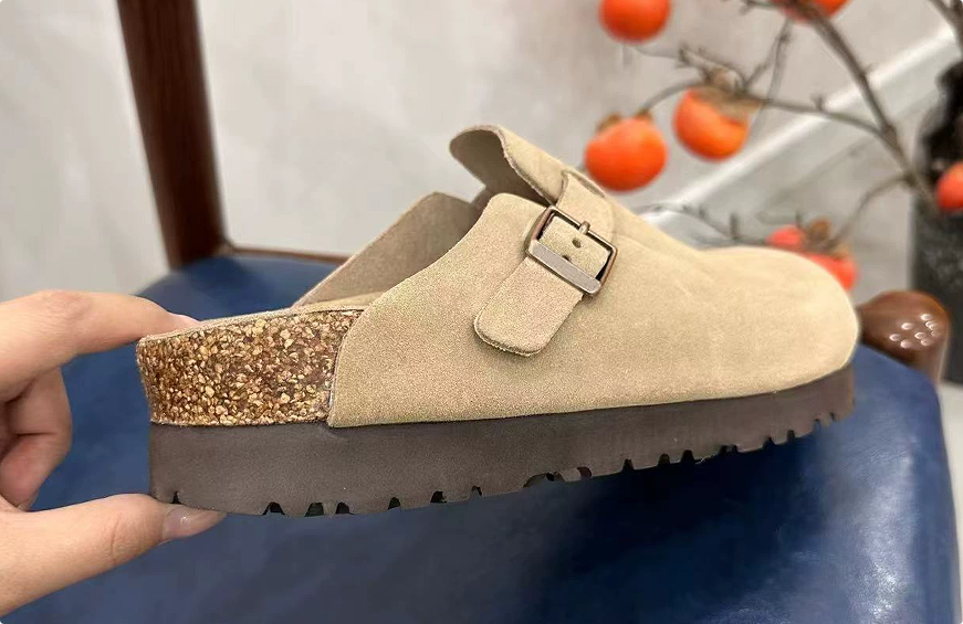 Birkenstock Sandals Arizona EVA Two-Strap — Sand-colored thick sole 5 CM-Women's half-tow