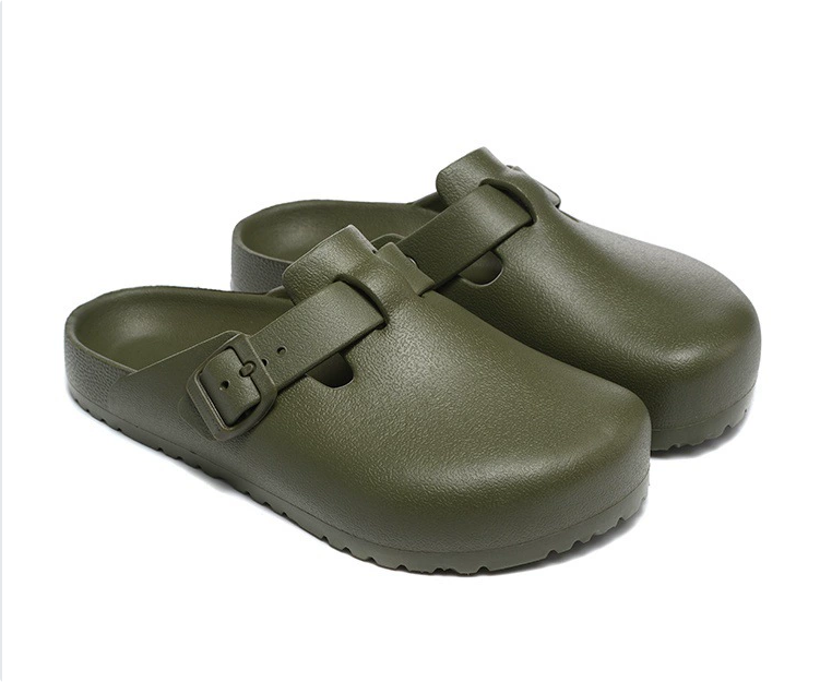 Birkenstock Sandals Arizona EVA Two-Strap — Army green-closed-toe