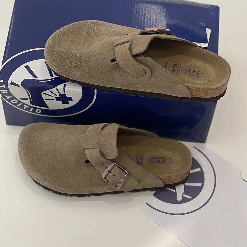 Birkenstock Sandals Arizona EVA Two-Strap — Brown-Women's Half Slippers