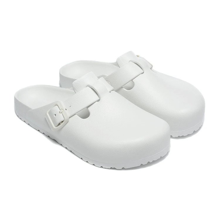 Birkenstock Sandals Arizona EVA Two-Strap — White-closed-toe