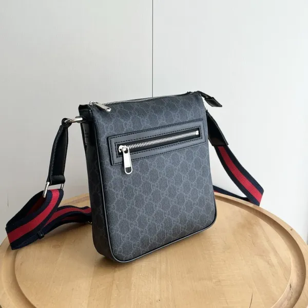 Gucci GG Marmont Mini Camera Bag Black Monogram Crossbody Bag - 12