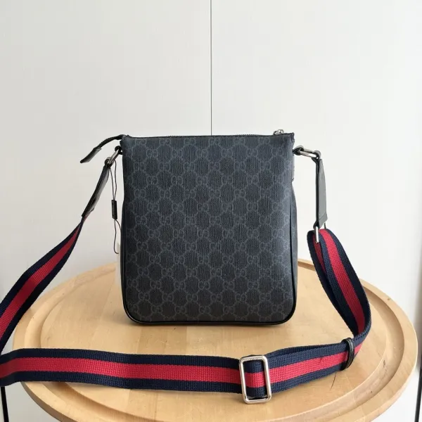 Gucci GG Marmont Mini Camera Bag Black Monogram Crossbody Bag - 11