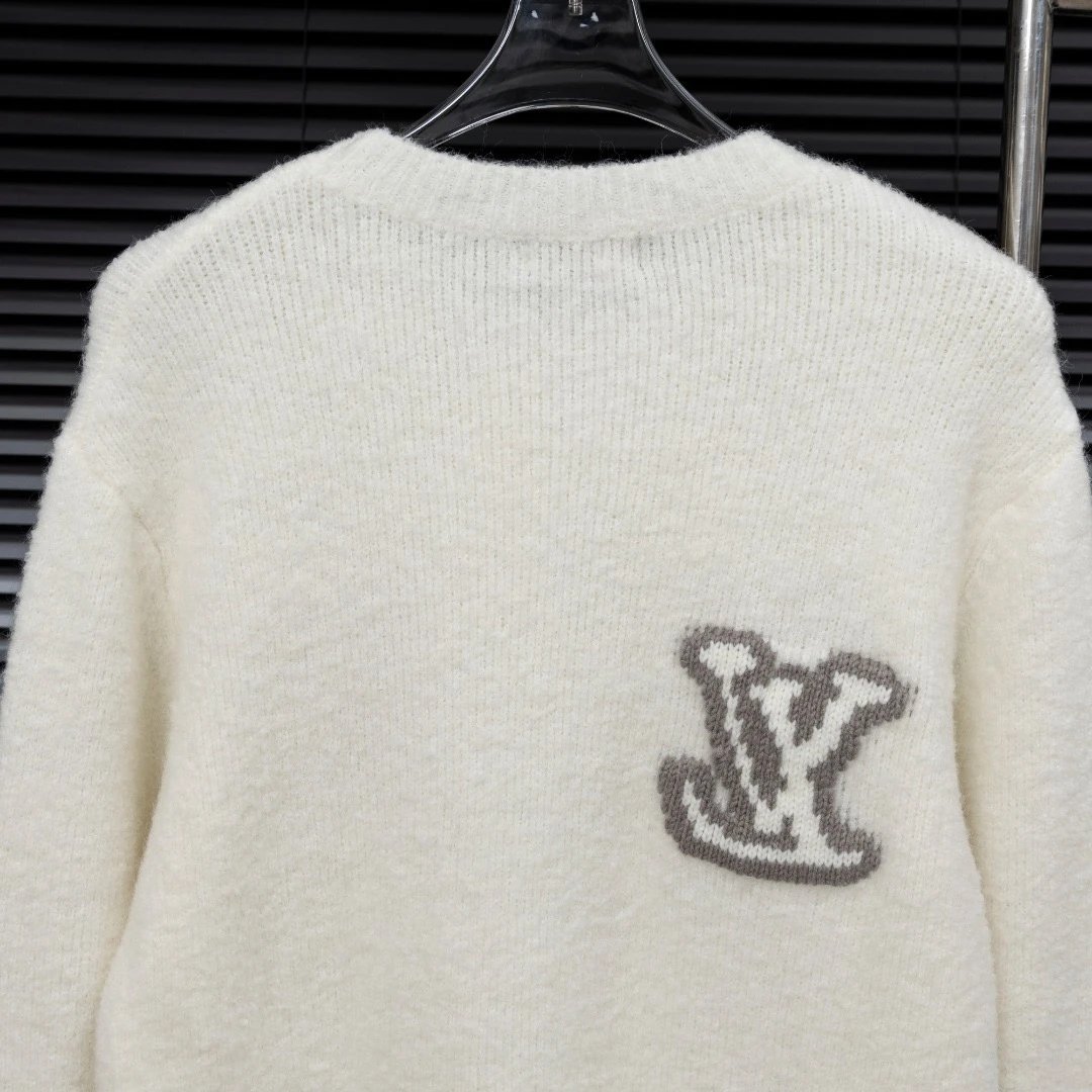 2024冬季欧洲站潮新款长袖毛衣字母logo提花男女同款时尚休闲百搭 6