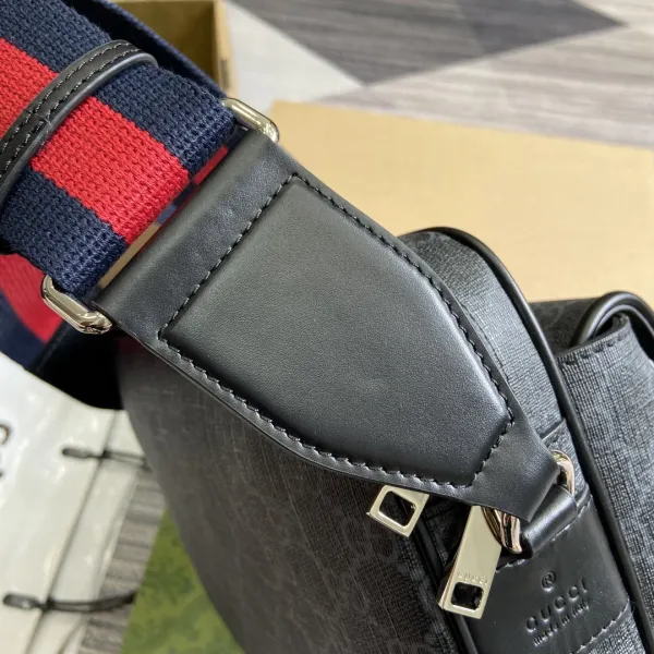 Gucci GG Marmont Mini Camera Bag Black Monogram Crossbody Bag - 73