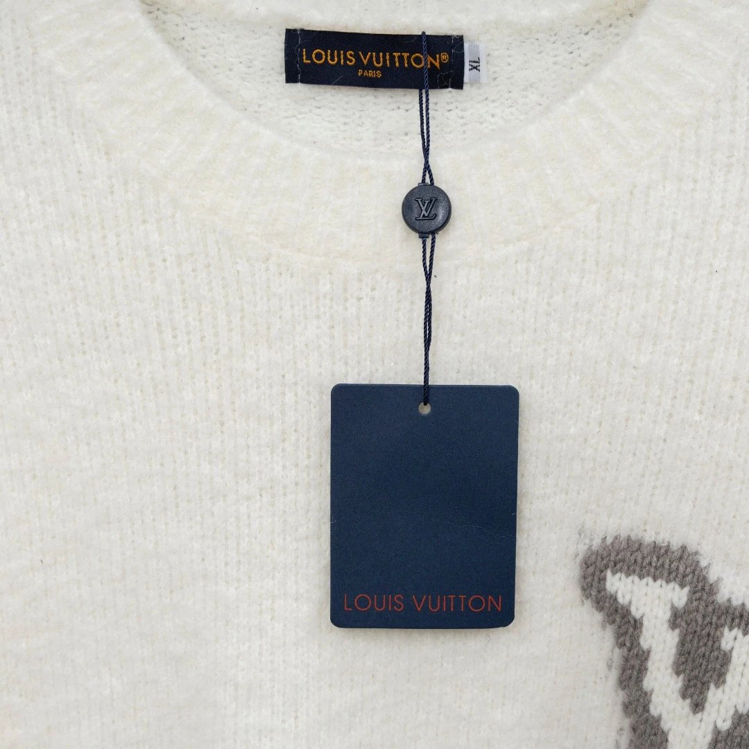 2024冬季欧洲站潮新款长袖毛衣字母logo提花男女同款时尚休闲百搭 7