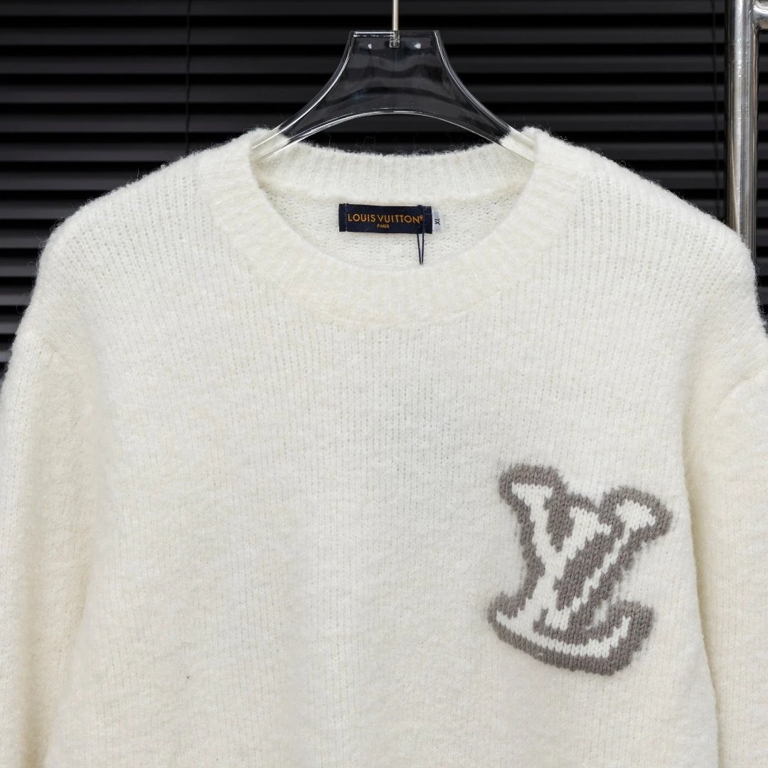 2024冬季欧洲站潮新款长袖毛衣字母logo提花男女同款时尚休闲百搭 13