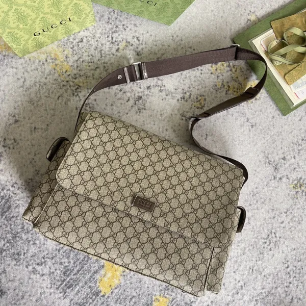 Gucci GG Marmont Mini Camera Bag Black Monogram Crossbody Bag - 76
