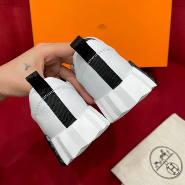 Hermès Oran Sneakers Black and White Suede Sneakers - 8