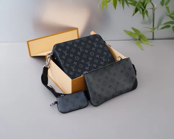 Gucci GG Marmont Mini Camera Bag Black Monogram Crossbody Bag - 47