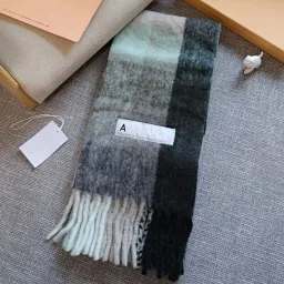 thumbnail for 24 new A-c-n-e same Xiaohongshu ins tassel multi-color blend Internet celebrity versatile scarf oversized warm shawl