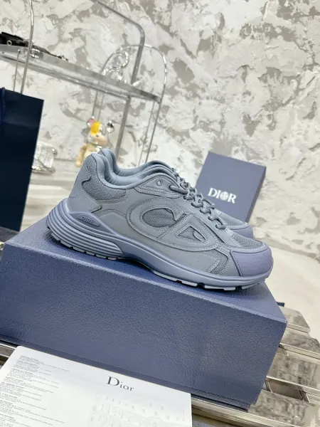 Dior B23 Low Gray Sneakers - 1