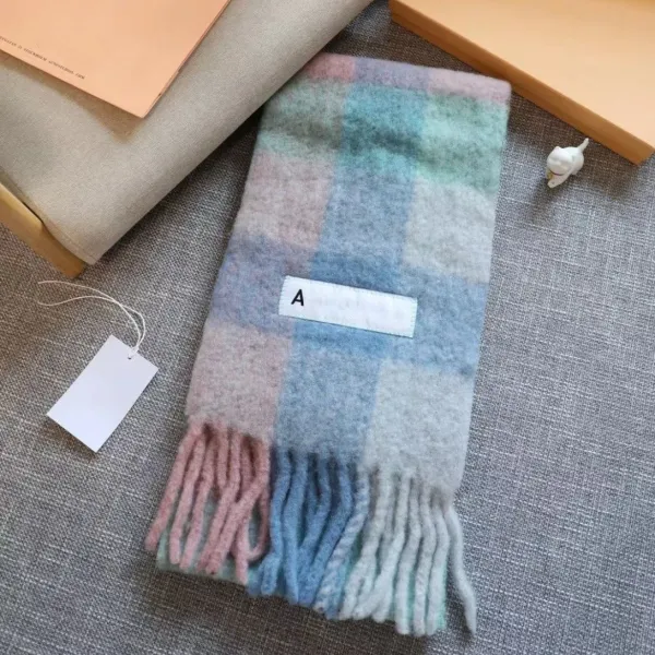 A-Cold-Wall* Plaid Wool Scarf Multicolor Cashmere-Blend Scarf - 1
