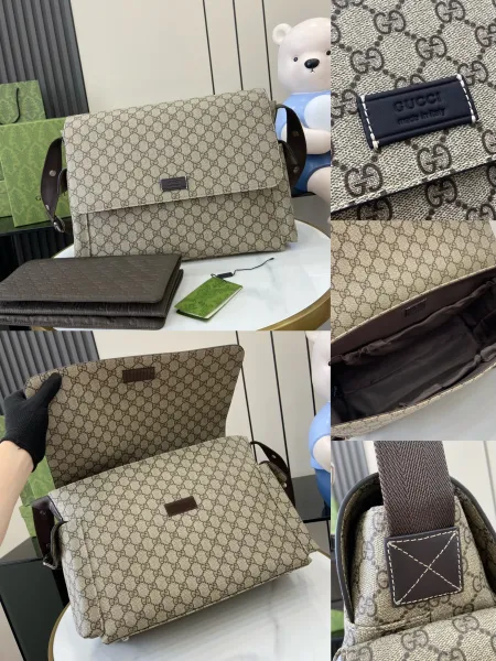 Gucci GG Marmont Mini Camera Bag Black Monogram Crossbody Bag - 63