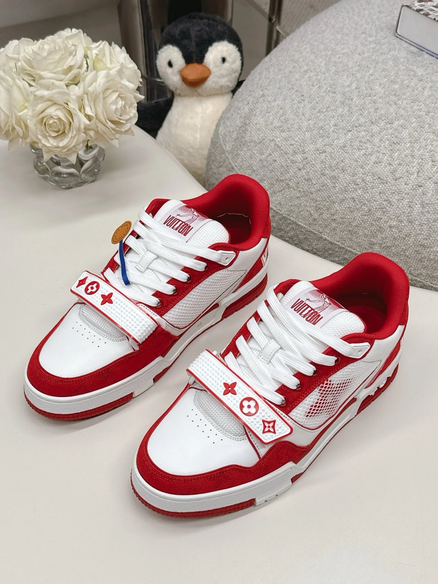 Red and white