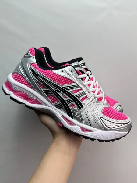 Asics Gel-Kayano 14 Pink Silver Running Shoes - 1