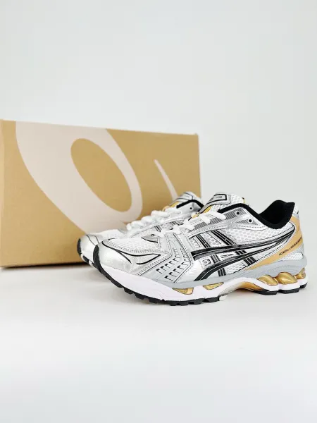 Asics Gel-Nimbus 24 Silver Gold Running Shoes - 1