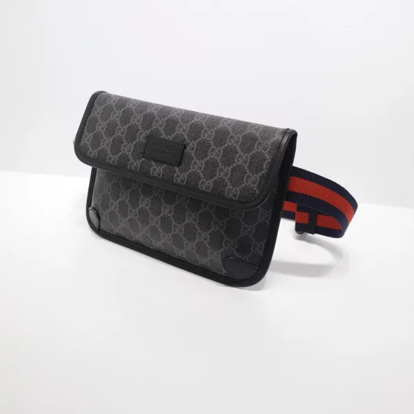Gucci GG Marmont Mini Camera Bag Black Monogram Crossbody Bag - 25