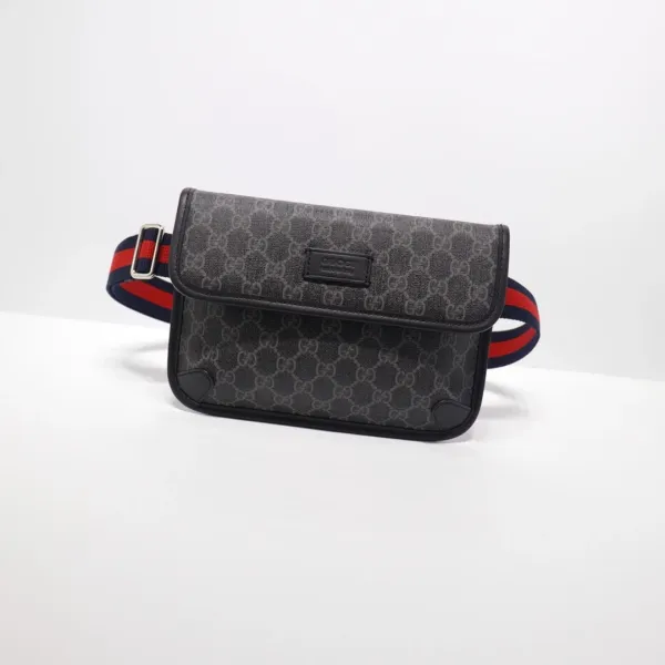 Gucci GG Marmont Mini Camera Bag Black Monogram Crossbody Bag - 22