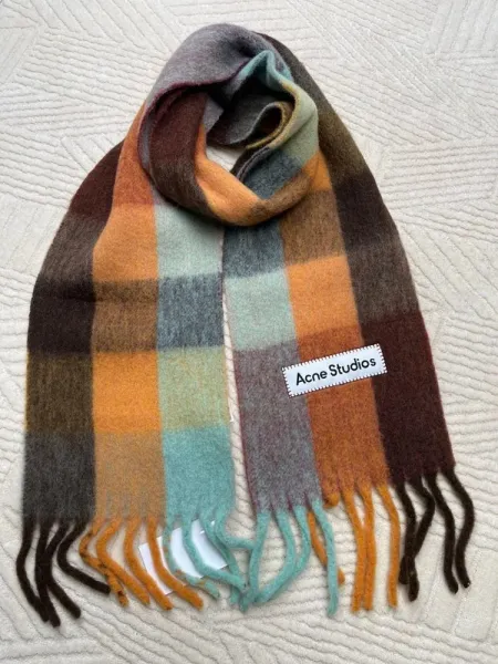 Maison Margiela Tabi Label Cashmere Scarf Multicolor - 18