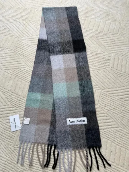 Maison Margiela Tabi Label Cashmere Scarf Multicolor - 4