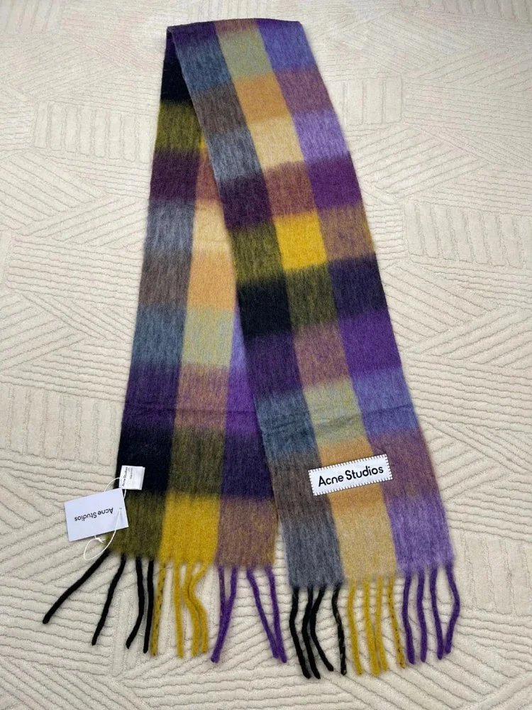 Maison Margiela Tabi Label Cashmere Scarf Multicolor - 40