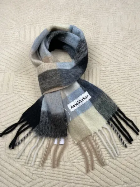 Maison Margiela Tabi Label Cashmere Scarf Multicolor - 7
