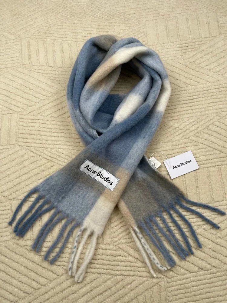 Maison Margiela Tabi Label Cashmere Scarf Multicolor - 21