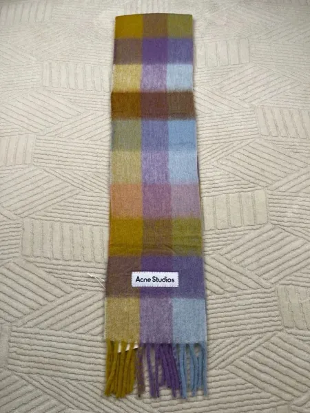 Maison Margiela Tabi Label Cashmere Scarf Multicolor - 34