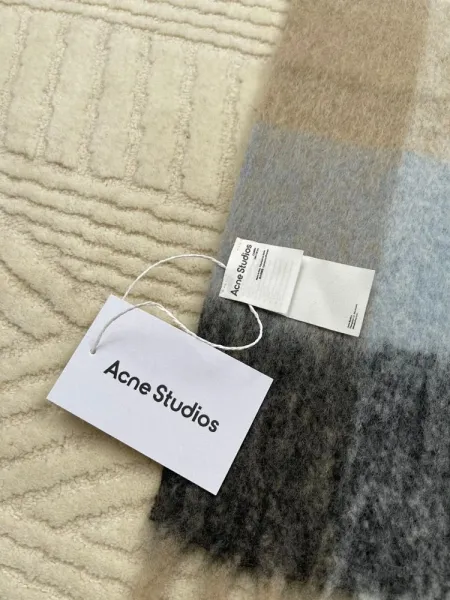 Maison Margiela Tabi Label Cashmere Scarf Multicolor - 10