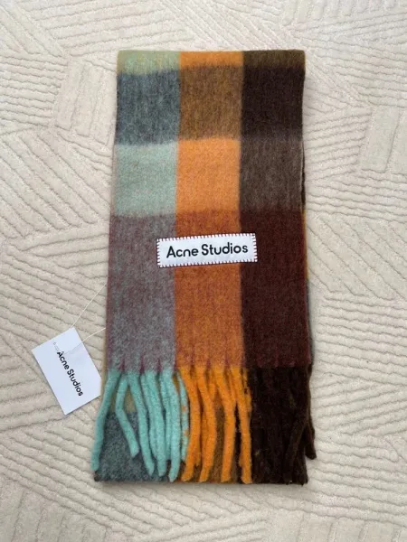 Maison Margiela Tabi Label Cashmere Scarf Multicolor - 15