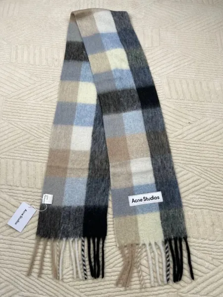 Maison Margiela Tabi Label Cashmere Scarf Multicolor - 12