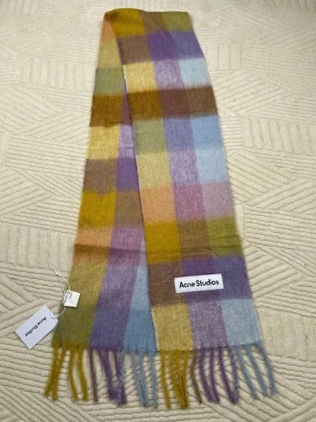 Maison Margiela Tabi Label Cashmere Scarf Multicolor - 33
