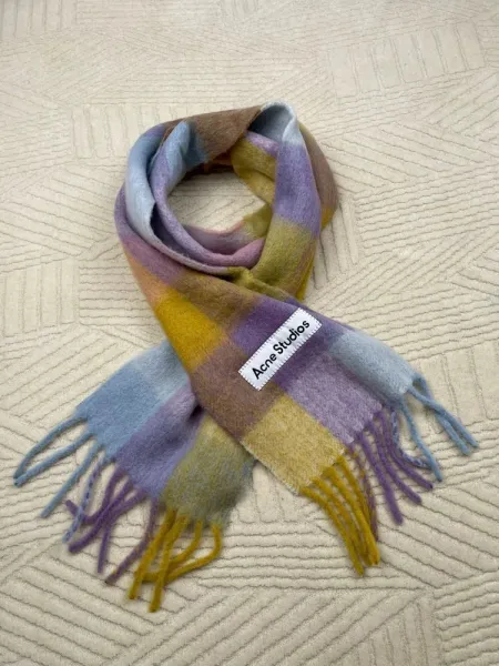 Maison Margiela Tabi Label Cashmere Scarf Multicolor - 28