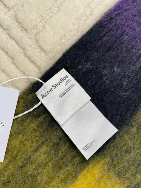 Maison Margiela Tabi Label Cashmere Scarf Multicolor - 38